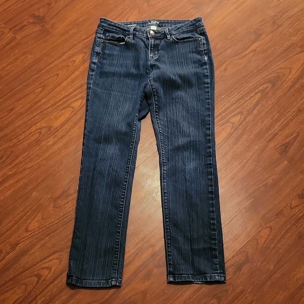 Ann Taylor Loft Womens Jeans Size 6 Petite Modern Straight Denim - Picture 9 of 15